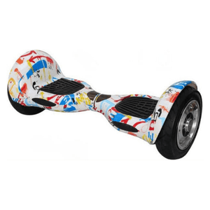 Australia Hoverboards Riding Scooters White Graffiti Australia Hoverboards 10" Wheel Hoverboard | Multiple Colours